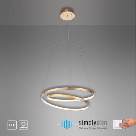 Lampa wisząca ROMAN 55cm LED Paul Neuhaus 2472-12 ze ściemniaczem