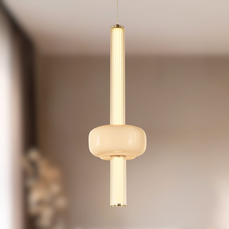 Lampa wisząca cienka tuba z kloszem PURAS D 15W LED 3000K Candellux Studio 31-50588