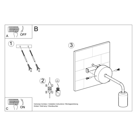 Kinkiet DUOMO 1 Sollux Lighting SL.0306