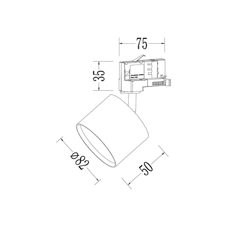 Oprawa Cyklop Track Czarny 1xGx53 3-Obwodowy Milagro ML2131