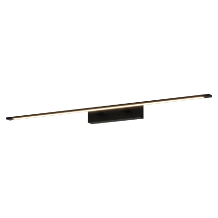 Długi czarny kinkiet łazienkowy 96cm nad lustro Elgidia LED 3500K WL0122-L-BK Yaskr