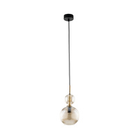 Lampa wisząca pojedyńcza koniakowe ryflowane szkło SOPHIA COGNAC 1xE14 Tk Lighting 11040