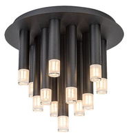 Czarna lampa sufitowa okrągła trzynaście tub G9x13 Ramira Rabalux 71354