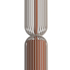 Lampa wisząca tuba w kolorze terakota osłonięta beżowymi drutami 1xGU10 SINGLES B Nowodvorski 12198