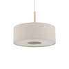 Lampa wisząca z kremowym abażurem o średnicy 50cm 1xE27 SANTANA M Nowodvorski 11652