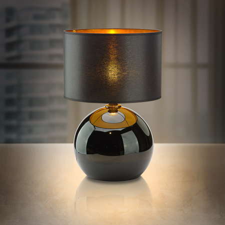 Lampka stołowa PALLA BLACK/GOLD 20cm TK Lighting 5068