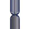 Lampa wisząca beżowa tuba osłonięta granatowymi drutami 1xGU10 SINGLES A Nowodvorski 12196