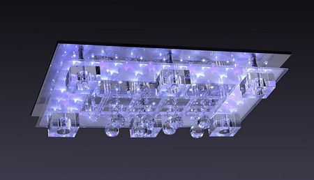 Lampa sufitowa ROXANE LED Leuchten Direkt 50381-17 sterowana pilotem