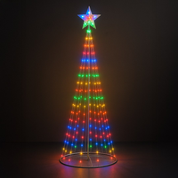 Choinka świecąca LED do domu lub ogrodu 1,8m 269LED RGB + 2700K IP44 Milagro EK2403