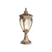 Mała lampa zewnętrzna w kształcie pałacowej latarni – styl retro 1xE27 Fleur O414FL-01GB Maytoni