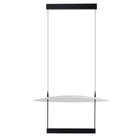 Nowoczesna lampa wisząca LED czarna z płaskim kloszem PORTOFINO 42 3-STEP DIMM Azzardo AZ6659