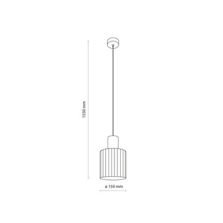 Lampa wisząca szklany klosz + akcent drewna SIERRA WOOD 1xE27 Tk Lighting 11800