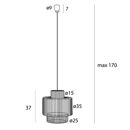 LAMPA WISZĄCA LABRIZ MAXLIGHT P0586