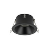 Czarne okragłe podtynkowe oczko sufitowe IP65 OPTI BLACK 1xGU10 Tk Lighting 10577