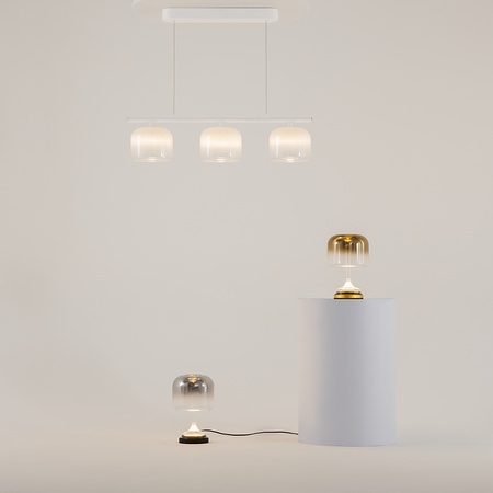 Potrójna szklana lampa wisząca w kolorze białym LED 3000K Spirito MOD286PL-L12W3K Maytoni