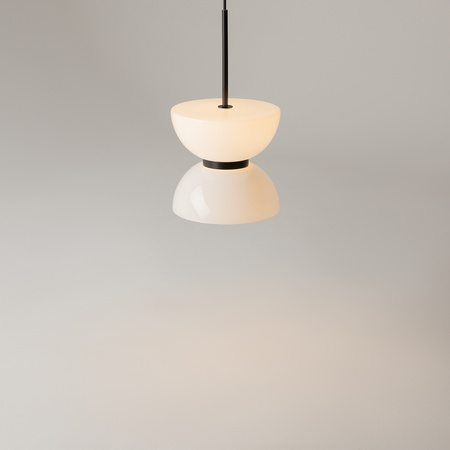 Lampa wisząca czarna ze szklanym kloszem LED 3000K Kyoto MOD178PL-L11B3K Maytoni