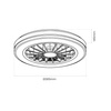 Lampowentylator Blast 24W LED + 15W sterowany pilotem Milagro ML2767