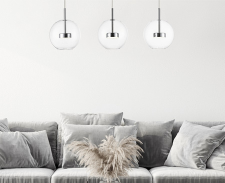 Lampa wisząca ENCELADUS LED potrójna chrom Zuma Line P0428-03J-B5AC