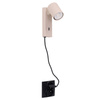 Kinkiet z przewodem do gniazdka EXO WALL PLUG BEIGE Azzardo AZ7265