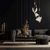 Lampa wisząca Mariposa Motyle 3 złota LED CCT Light Prestige LP-1715/3P