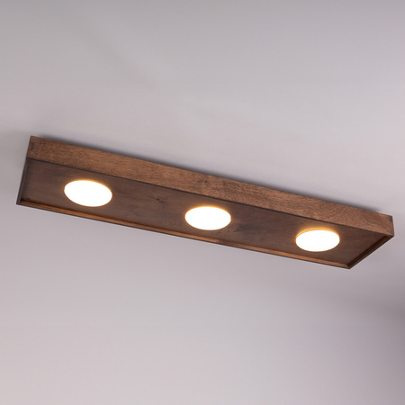 Lampa sufitowa plafon SOUL 3 orzech Sigma 40916