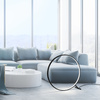 Lampa podłogowa duży czarny okrąg 80cm LED HULA Paul Neuhaus 319-18 sterowany pilotem