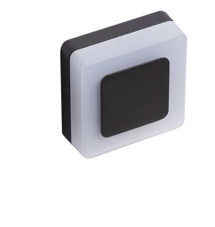 Natynkowa oprawa elewacyjna ENOK SQUARE WALL 4000K BK AZZARDO AZ4462