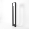 Ciemnoszara lampa ogrodowa LED z ramą 80 cm K-8265 z serii MILANO GREY