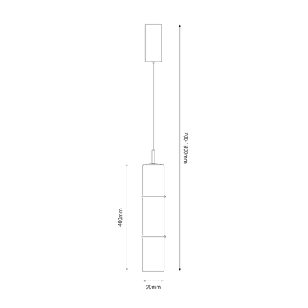 Lampa wisząca BATO Smoked 4W LED Milagro ML1396