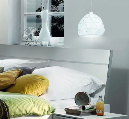 Lampa wisząca metalowa biała ROCCAFORTE Eglo 97854