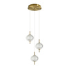Lampa wisząca Corado LED 3000K Italux PND-81418-3-BK-GD