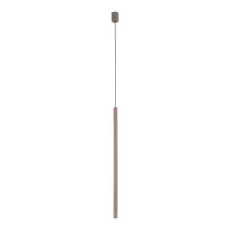 Lampa wisząca cienka ryflowana tuba 75cm FERRO NEW BROWN 750 1xG9 Tk Lighting 11426