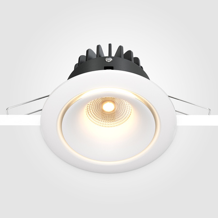 Oczko LED wpuszczane o średnicy 9,8cm 3000K Yin DL031-L12W3K-D-W Maytoni
