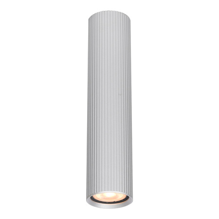 Aluminiowa długa tuba 24cm ryflowana 1xGU10 Rilok Italux CLN-83920-L-ALU