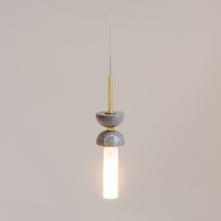 Pojedyńcza lampa wisząca z elemntem z marmuru Kyoto MOD178PL-01GR Maytoni