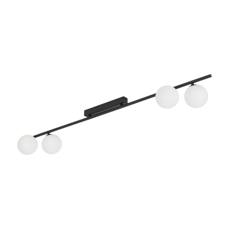 Czarna poczwórna listwa sufitowa z kulami IMELO BLACK LAMPA SUFITOWA 4XG9 Tk Lighting 11477