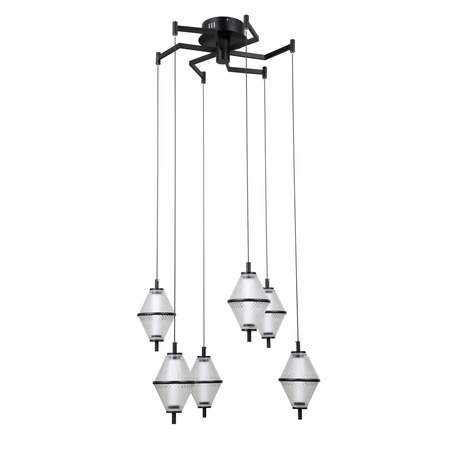 Lampa wisząca Fuente czarna LED 3000K Italux PND-34395-6-BK