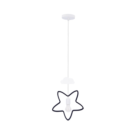 STAR C LAMPA WISZĄCA 1X20W E27 IQ KIDS CZARNY+BIAŁY Candellux 31-12005