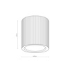 Oprawa sufitowa ryflowana drewniana tuba EVE CORTE WOOD 1xGU10 Tk Lighting 11442