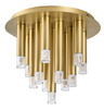 Złota lampa sufitowa okrągła trzynaście tub G9x13 Ramira Rabalux 71355