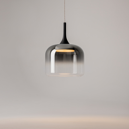 Lampa wisząca szklany dymiony klosz 28cm LED 3000K Spirito MOD286PL-L18B3K Maytoni