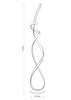Lampa podłogowa 142cm LED nowoczesna beżowa spirala VECINO Zuma Line 250051F-BE
