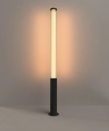 Czarny słupek ogrodowy LED 152cm Maxlight F0066 Gardenia 32W