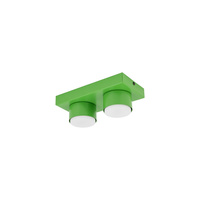 Dwupunktowa zielona lampa sufitowa BRIX GREEN 2xGX53 Tk Lighting 11286