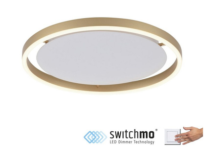 Lampa sufitowa złota 39cm RITUS LED Leuchten Direkt 15391-60 funkcja ściemniania