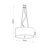 Lampa wisząca OTTO 70 Sollux Lighting  2BM SL.0789 SL.0790 - kolor do wyboru