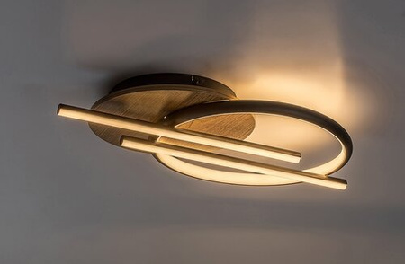 Lampa sufitowa z elementem drewna LED Arash Rabalux 71404