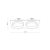 JET BLACK EYE 2XGU10 TK Lighting 6925