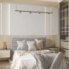 Lampa wisząca podłużna 160cm Slide Long LED 3000K szczotkowany mosiądz PL0124-BS Yaskr