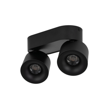 Podwójna czarna oprawa sufitowa wybór barwy światła SPARK DUO BLACK 20W Tk Lighting 18147